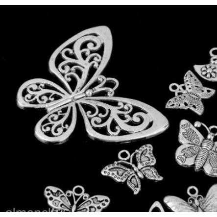 Butterfly Shapes Charms - Charm Bentuk Kupu-kupu (12pcs)