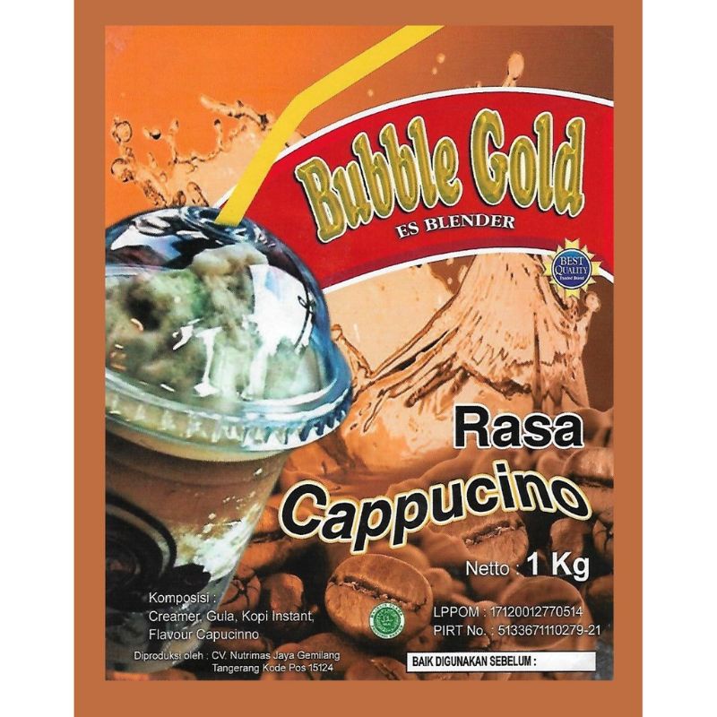 

BUBUK MINUMAN SACHET RASA/MINUMAN BUBBLE GOLD