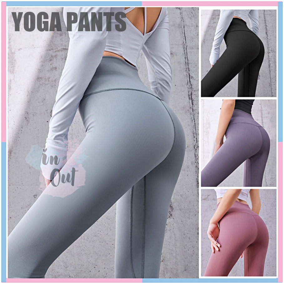 YOGA PANTS Celana Legging Olahraga Panjang Wanita High Waist