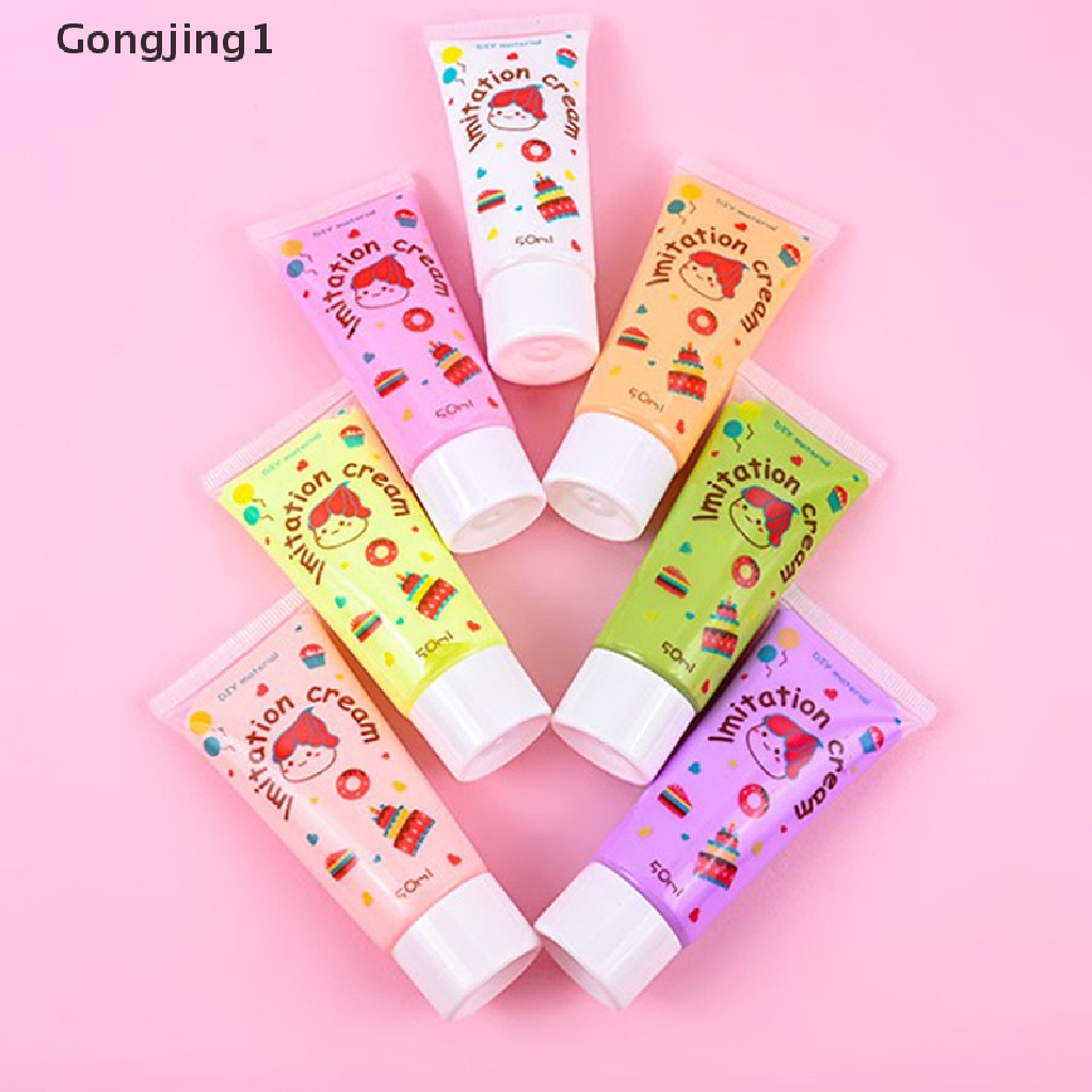 Gongjing1 Lem Simulasi Krim 50ML Untuk DIY Craft Handmade