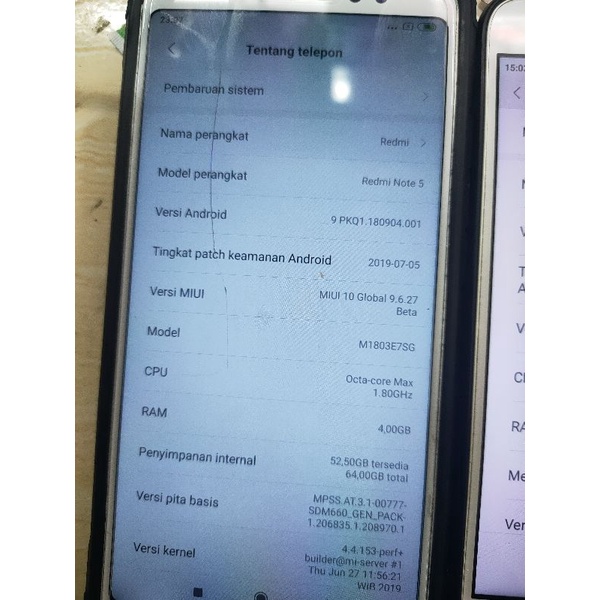 Redmi Note 5 pro minus