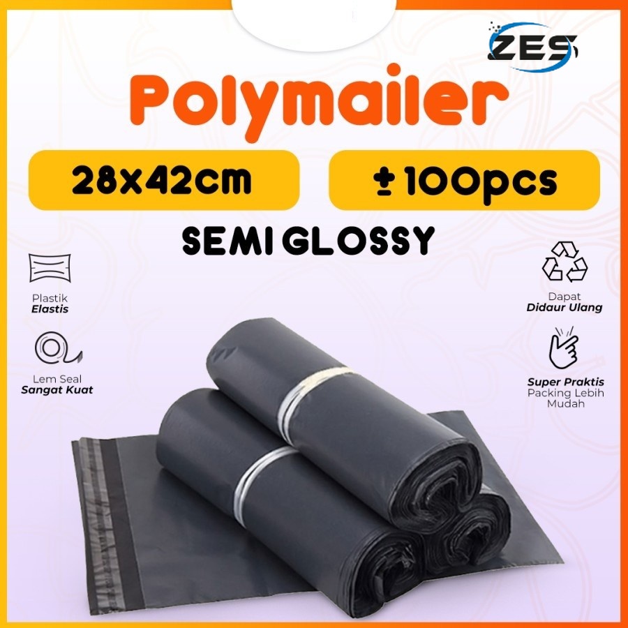 

PL28 - PLASTIK POLYMAILER 28x42 Kantong Packing Tebal Premium 100 PCS