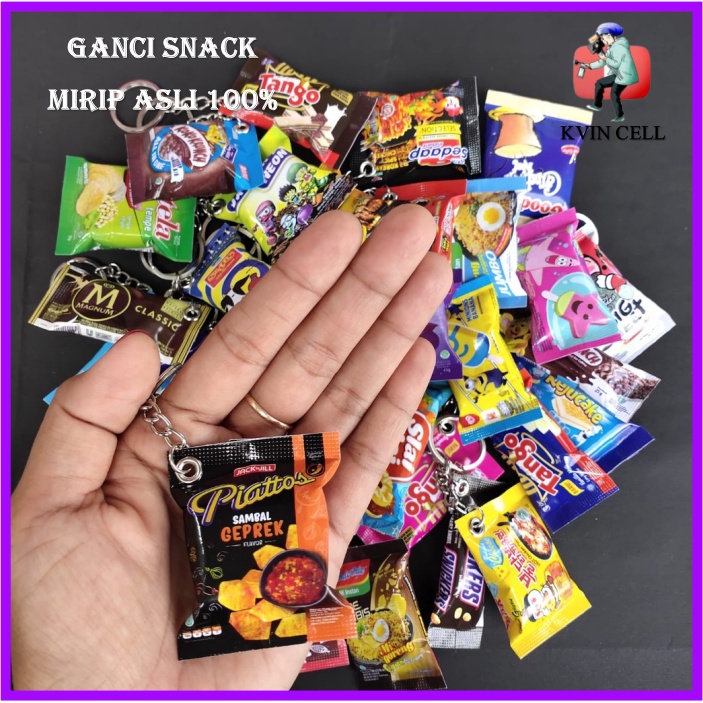 Gantungan Kunci Snack Motor Mobil Custom Unik Anime BTS Lucu Ganci Snack Nct Akrilik Boneka Murah da
