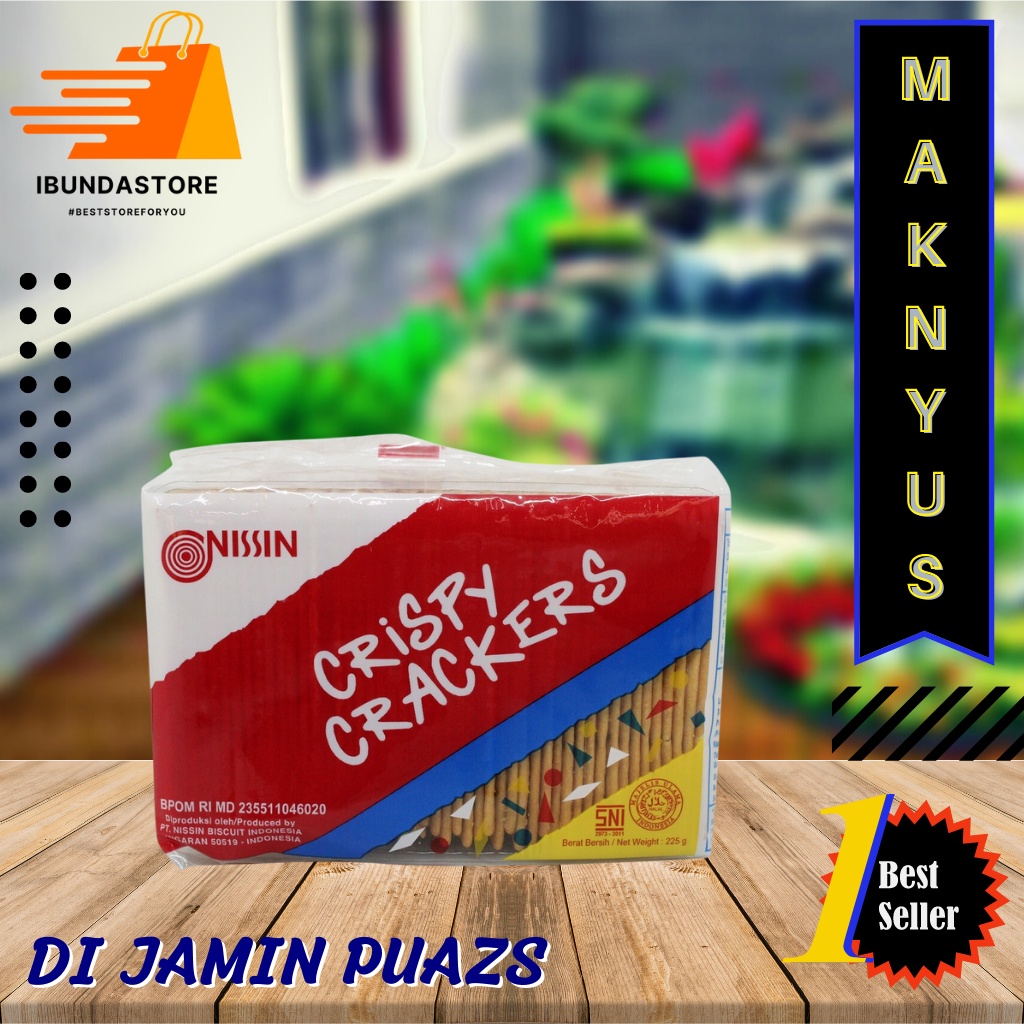 

NISSIN Crispy Crackers 225g / Biskuit Keju / Snack Murah Surabaya / Camilan enak / agen ibunda surabaya / New Normal / IBUNDASTORE