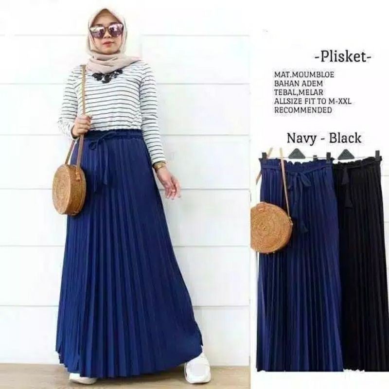 Rok prisket import premium super lebar Real Pic