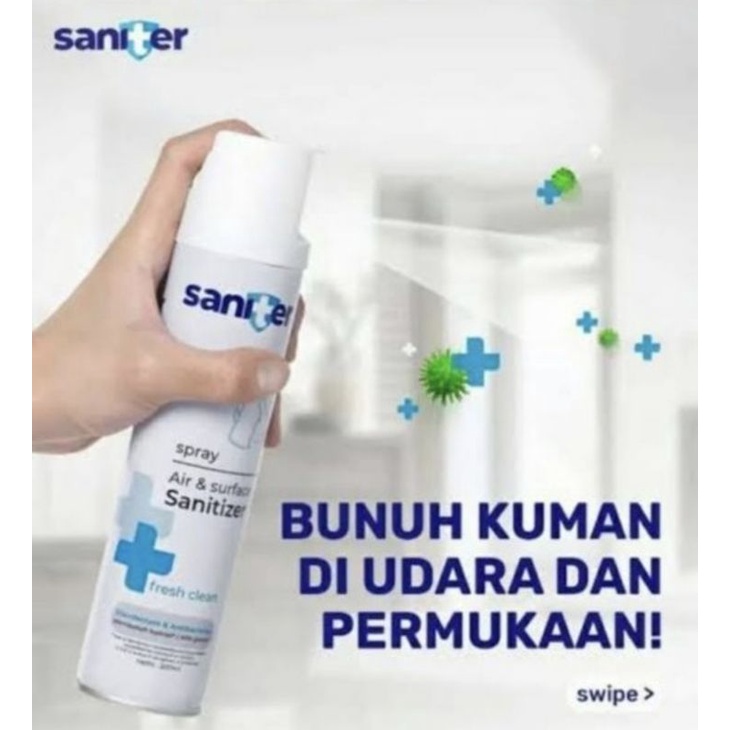 Sanitizer Spray 200ML Disinfektan Anti Virus - Sanitizer Saniter Spray Disinfektan Ruangan