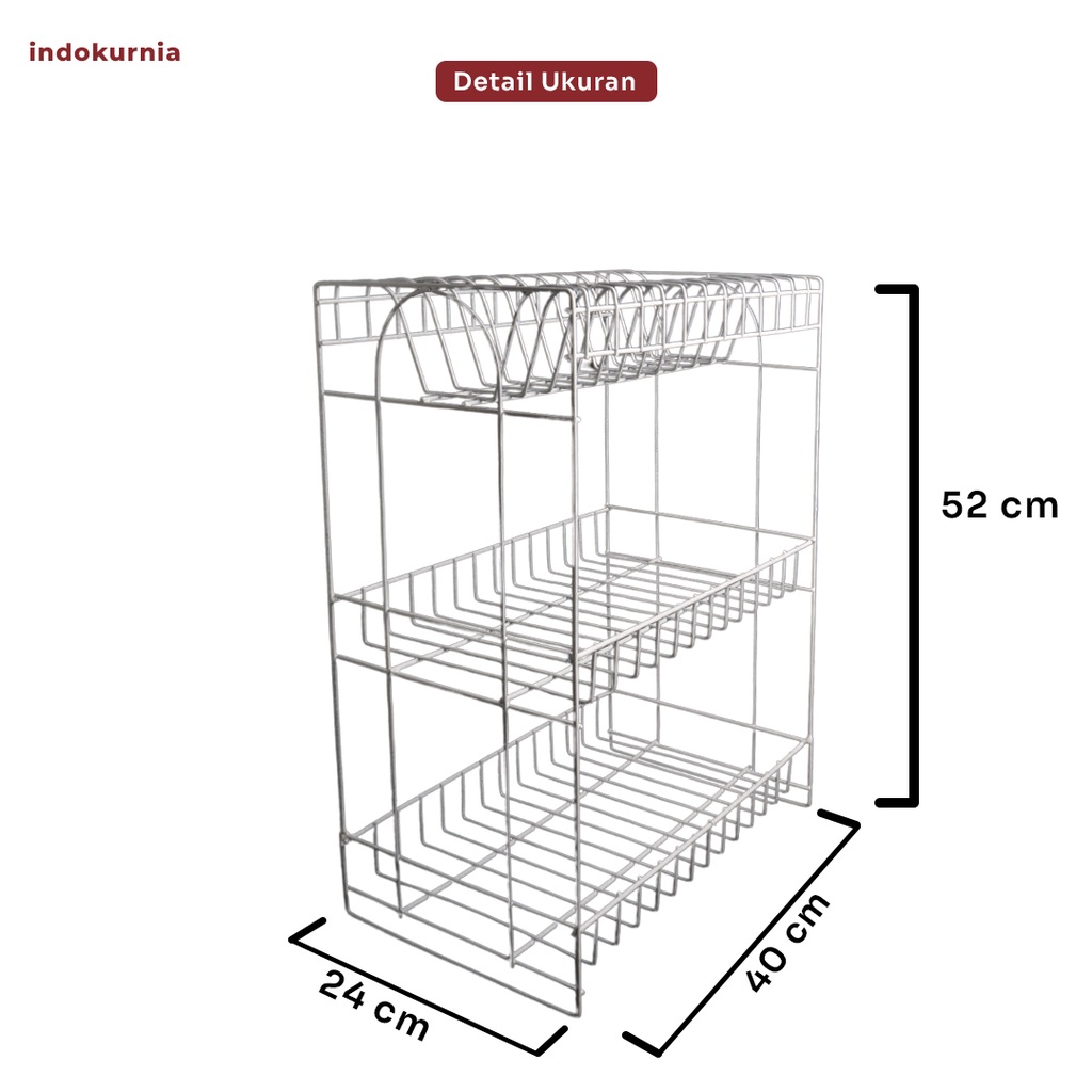 Indokurnia Rak Piring Kawat Model Y