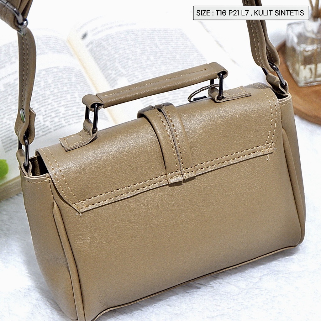 COD BUN Tas Selempang Mini Simple Polos Dengan Model Kucir Slingbag Cross Body Simple dan Stylish