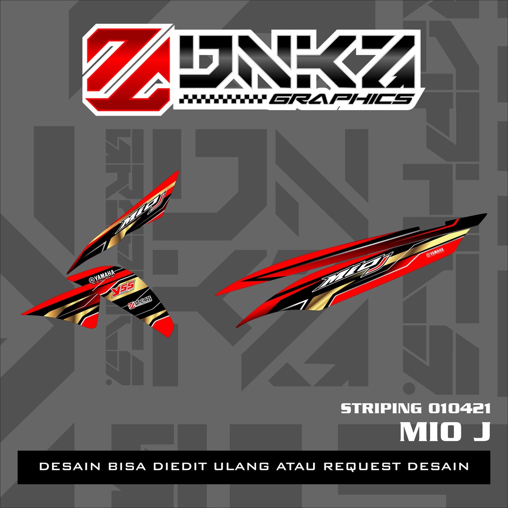 Stiker Mio J Decal Striping Mio J Premium Racing 010421 DNKZ