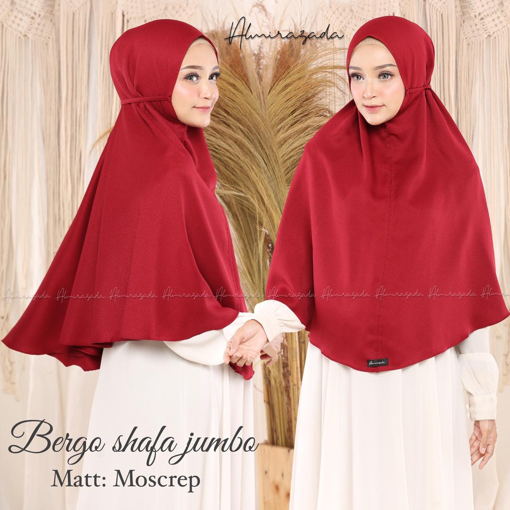 Jilbab Bergo Jumbo Non Pad Polos By Almirazada