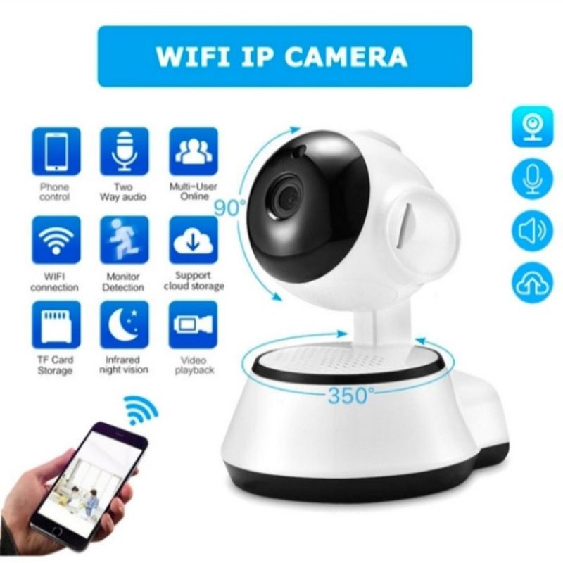 Jual IP KAMERA CCTV mini 3MP Wifi p2p Wireless Security Infrared Night - IP MINI APP V380 | Shopee Indonesia