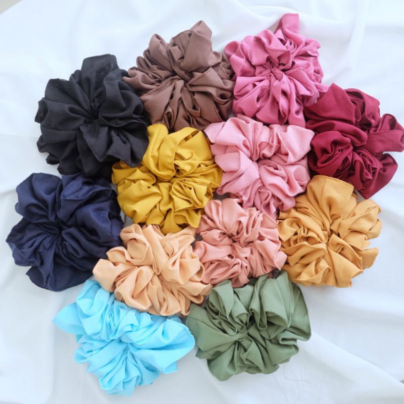 scrunchie premium/ikat rambut/ikat rambut scrunchie/cepol hijab/ikatan rambut/skranci/cepol rambut
