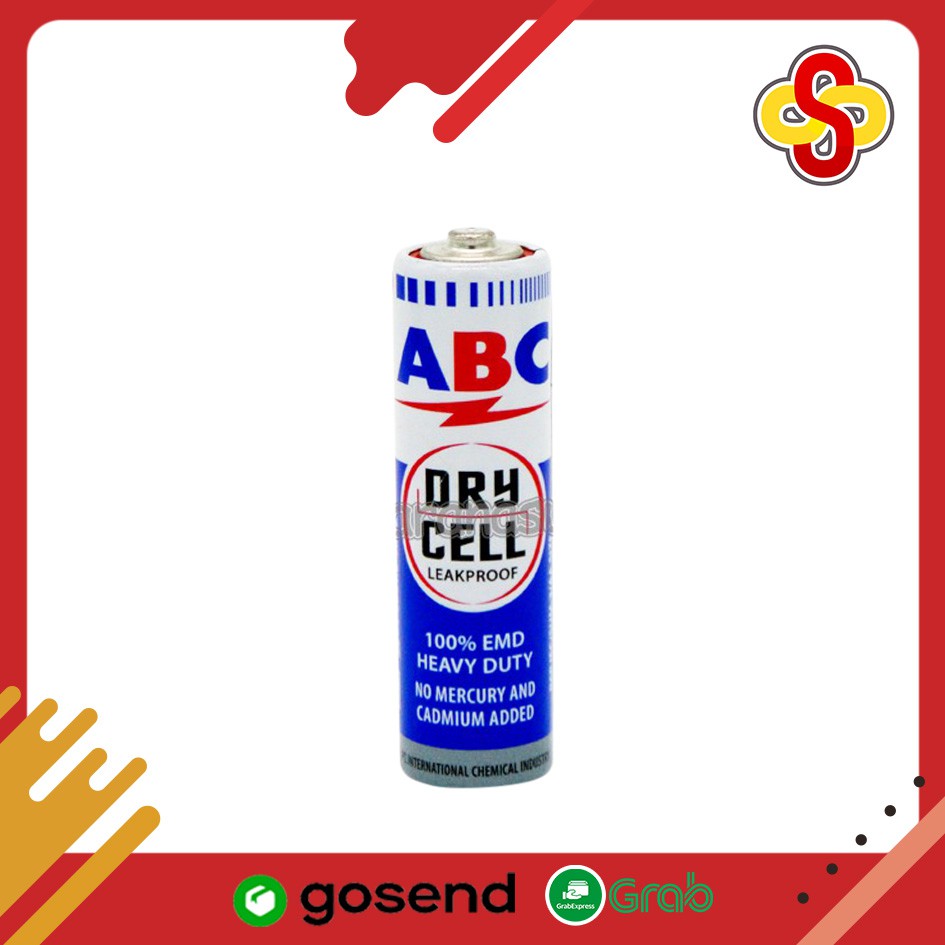 Baterai ABC Biru AA Sedang 1.5 V Isi 4 pcs