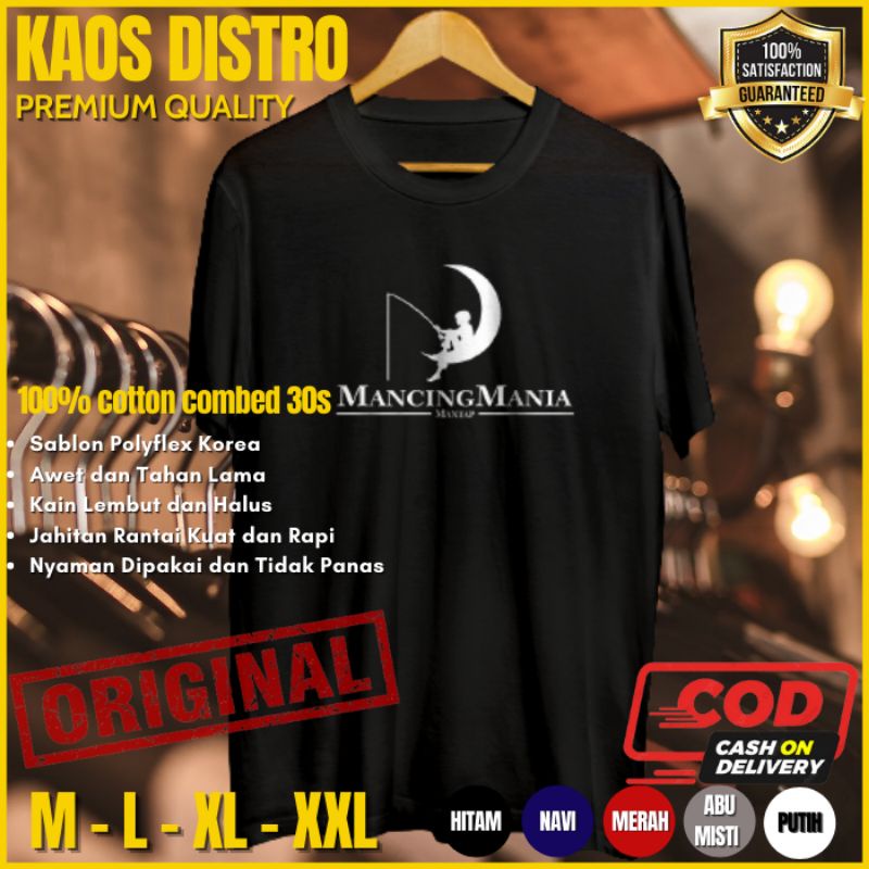 Baju Kaos Pria Branded Plesetan Lucu Distro Laki Laki Cowok Cewek Keren Kekinian Mancing Mania Manta