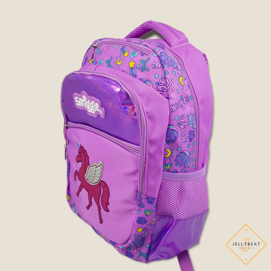 Tas Ransel Import Smiggle - Senior Purple Unicorn