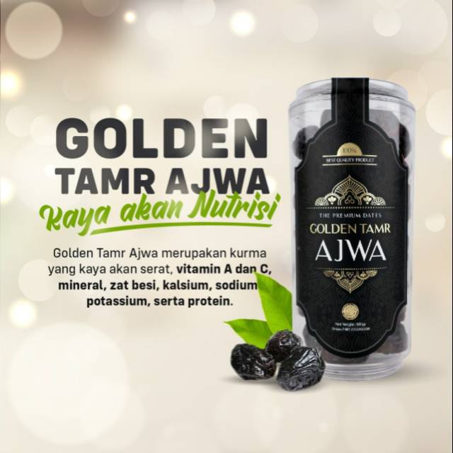 

Kurma Golden Tamr Ajwa 500 gram