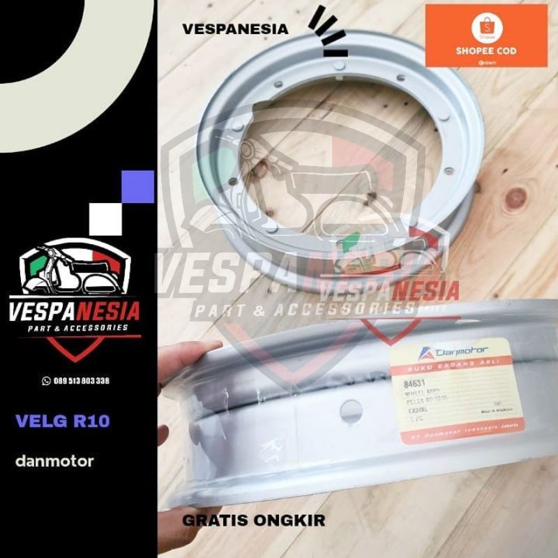 Velg Vespa Ring 10 Danmotor