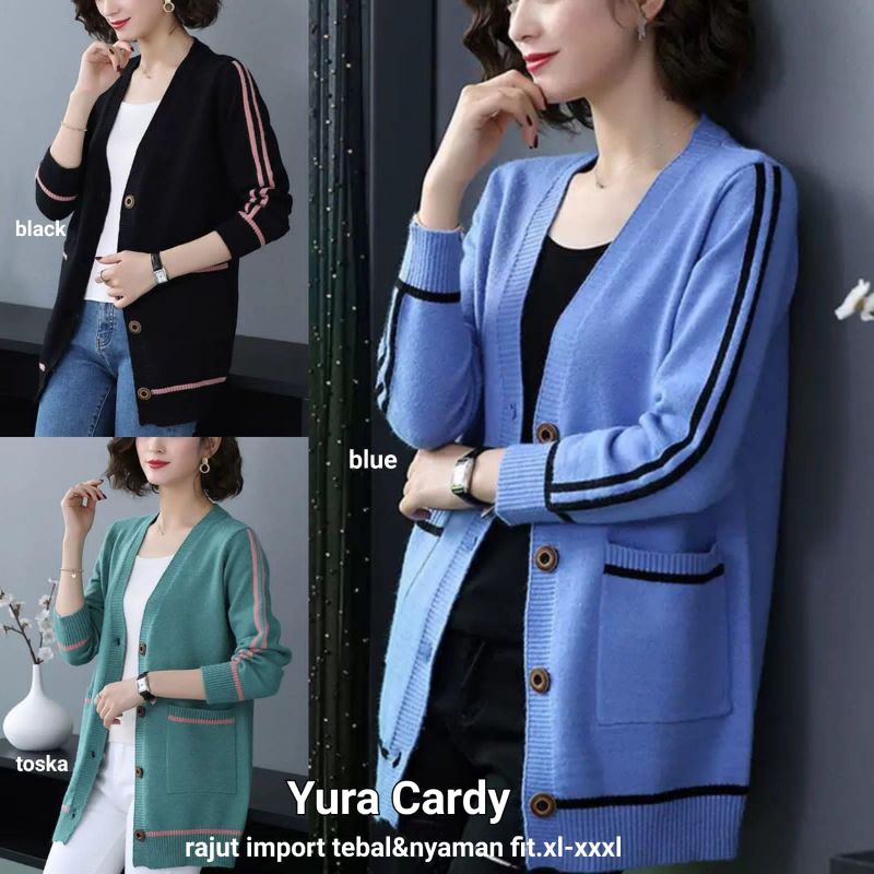 VELA CARDY // YURA CARDY // ALYA Cardy // RAJUT IMPORT //RAJUT KOREA