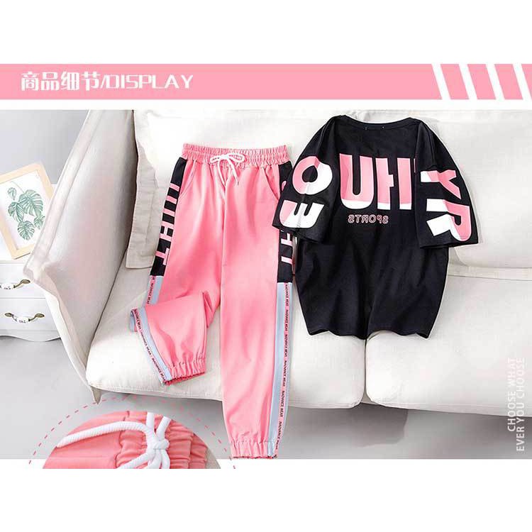 [littlecrab] Setelan Wanita Daily Set One Set Oversize Pink Putih Hitam Selebgram 2021 Korean Style