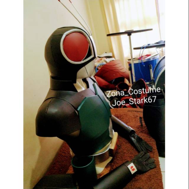 KAMEN RIDER BLACK RX COSPLAY COSTUME / KOSTUM / DISPLAY