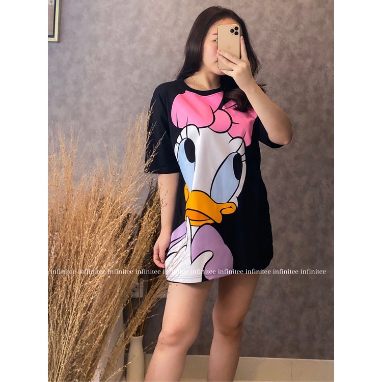 Kaos Oversize Wanita Atasan Wanita Jumbo Bahan Cotton Combed 30s