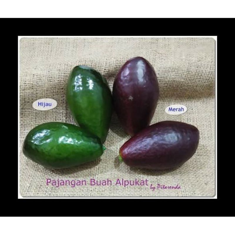 buah artificial buah alpukat hiasan alpukat palsu imitasi replika buah alpukat