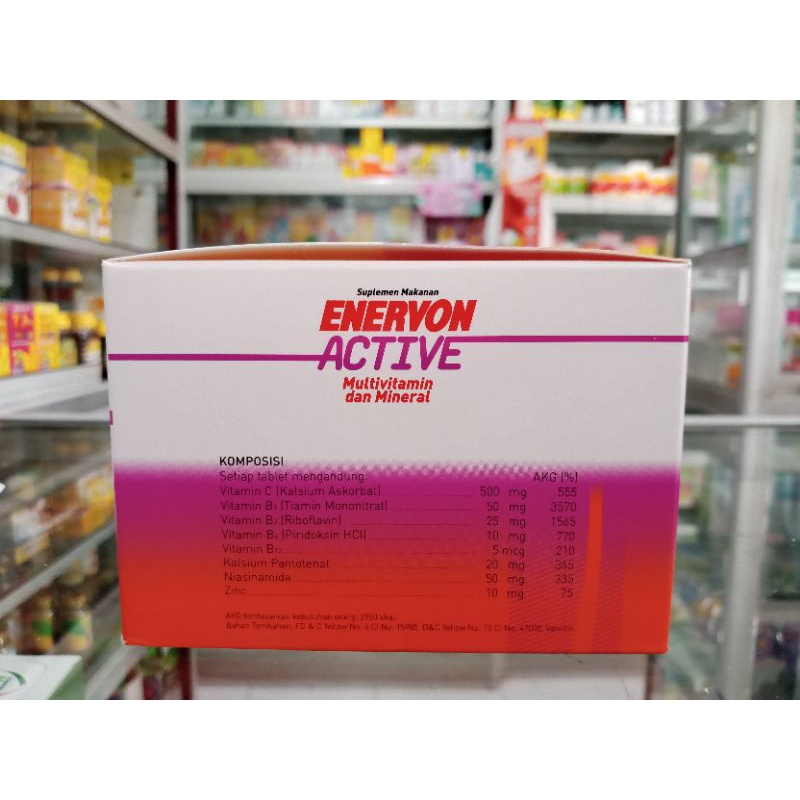 ENERVON ACTIVE TABLET | 1 Strip @4 Tablet - ED 06/2024