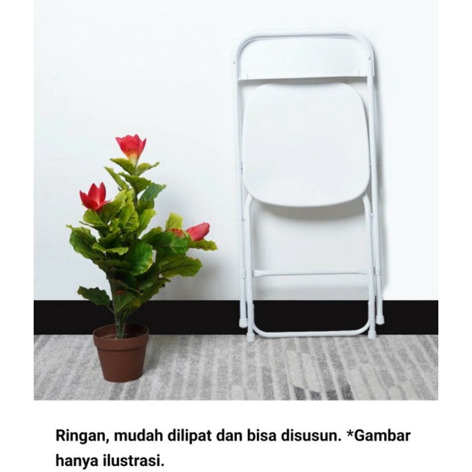 KRISBOW OLYMPIC KURSI LIPAT SANDARAN PUTIH/ACE FOLDING CHAIR OLYMPIC WHITE/ACE KURSI LIPAT SANDARAN KRISBOW PUTIH