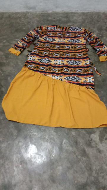 Hem Batik Songket Gamis Meisya Songket Rempel Miring Couple Batik Songket