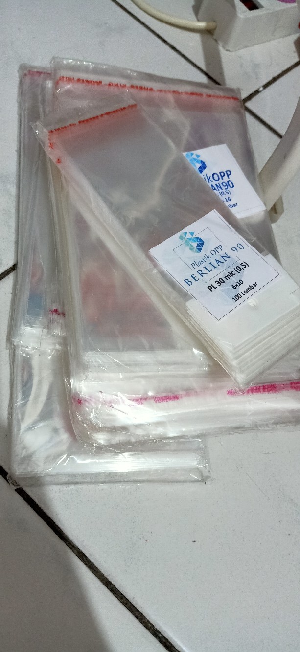 8,5 X 14 Cm Plastik Opp Tebal 30 Micron (0,5) Plastik Kemasan / Plastik Undangan / Plastik Roti