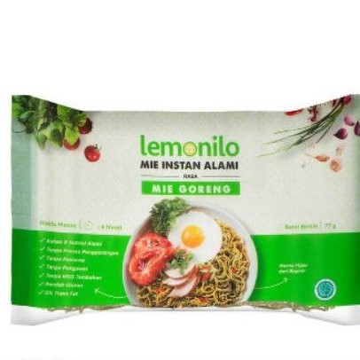 Lemonilo Mie Goreng / Mie Pedas Korea / Ayam Bawang / Rendang 70gr Mie Instant Alami