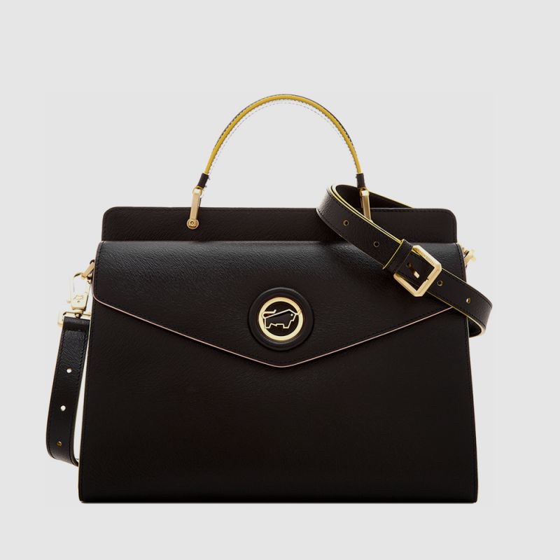 BRAUN BUFFEL TOP HANDLE BAG HITAM ORIGINAL