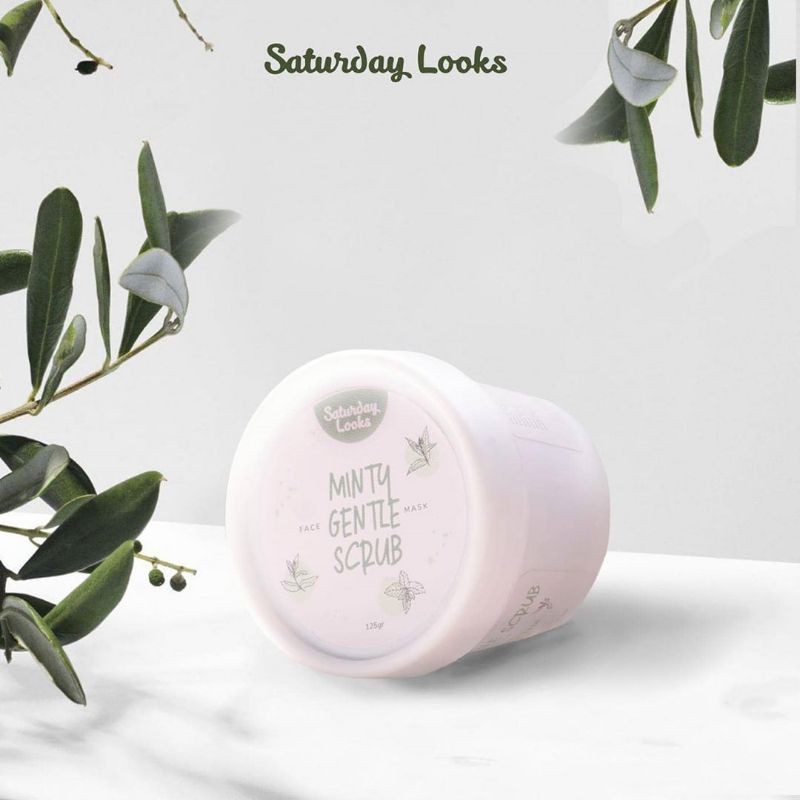 Saturday Looks Minty Gentle Scrub Face Mask 125gr | Minty Clay Mask