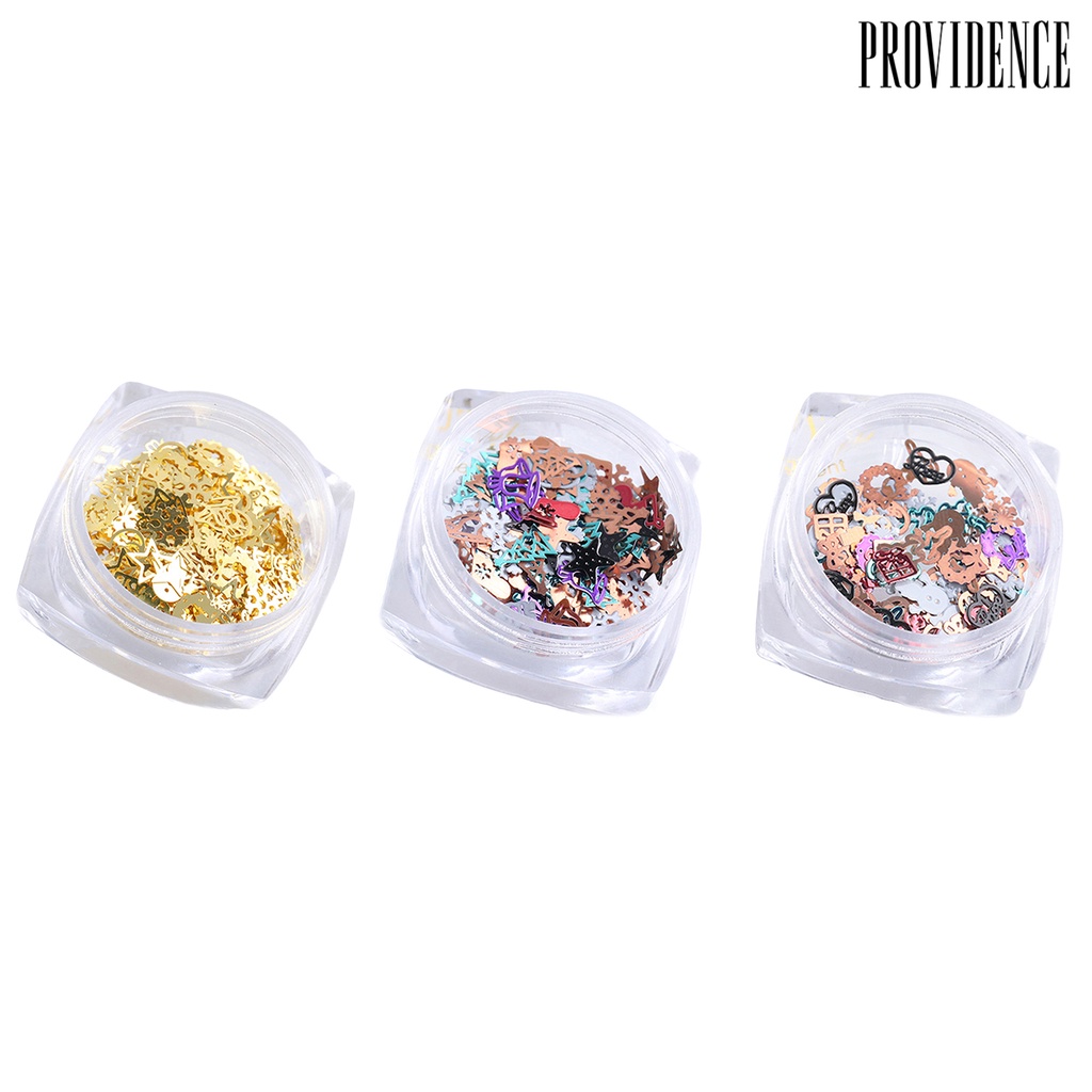 Providence 1 Box Nail Studs Christmas Style All-matched Mixed Color 3D Nail Manicure Decor for Nail Design