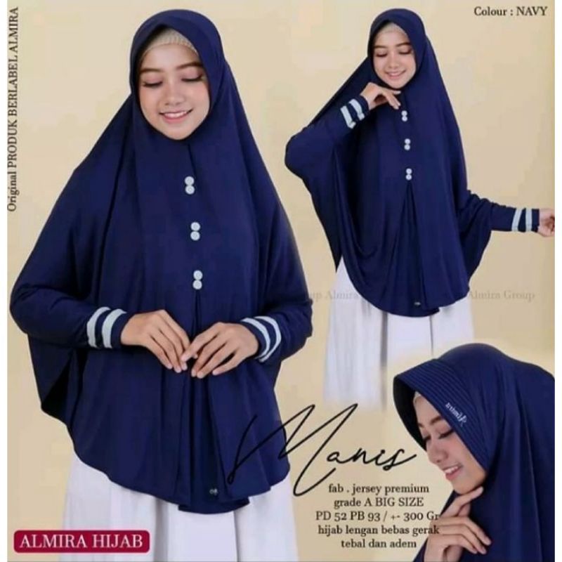 JILBAB KANCING LENGAN PANJANG // HIJAB TANGAN