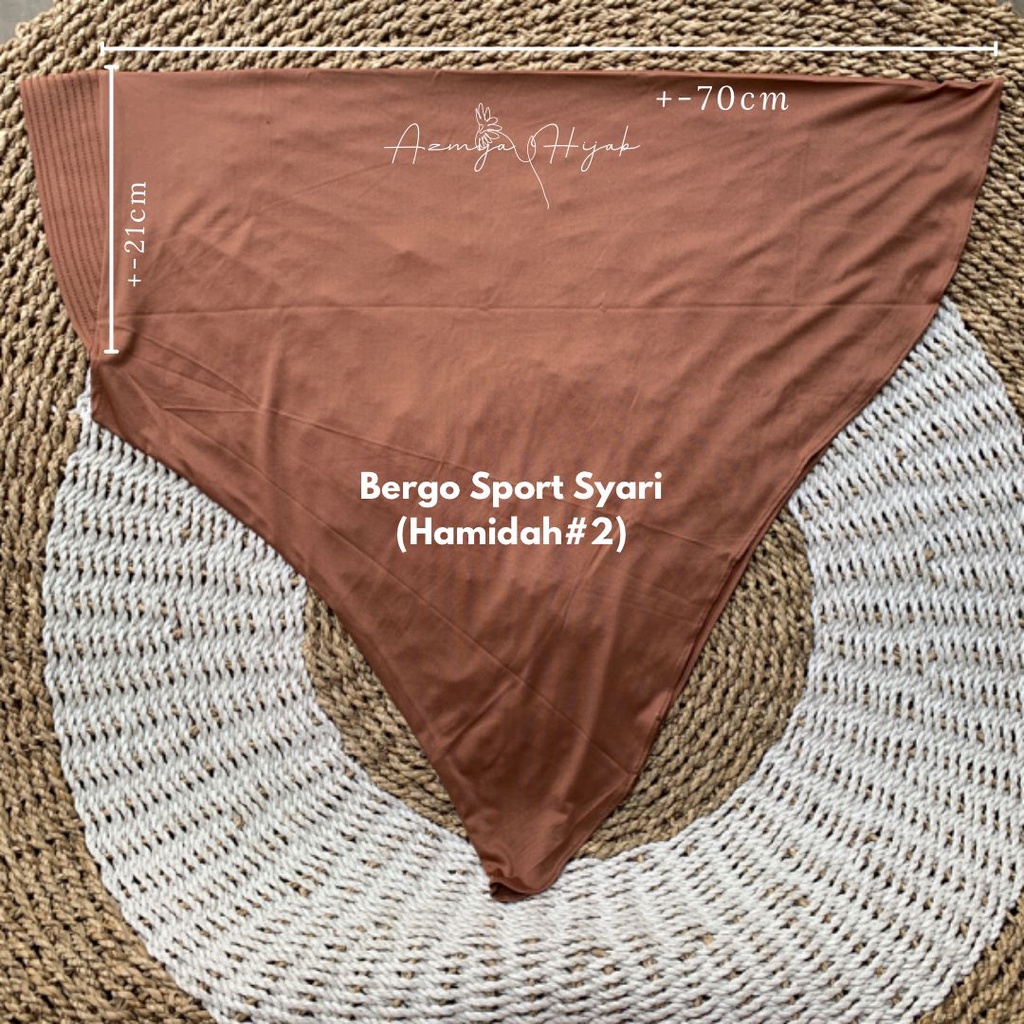 Hijab Instan Bergo Sport Bahan Jersey Hijab Sport Volley Murah - SPORT HAMIDAH ZHANITA