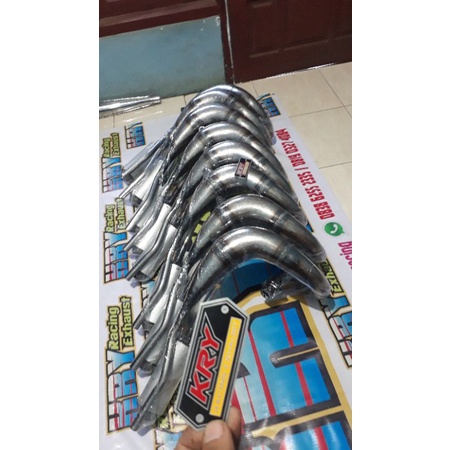 Knalpot Udang trail TS 125,GTX Ninja , F1ZR , Satria R. plat Karat slincer aluminium.