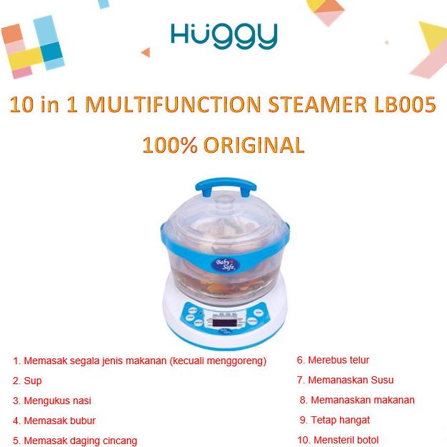HOT PROMO Baby Safe 10 in 1 Multifunction Steamer - Tanpa Bubble