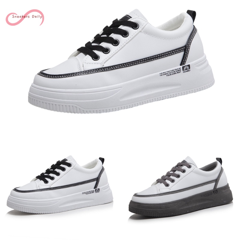 COD Sneakersdaily 2172 Sepatu Sneakers Wanita Sepatu Putih