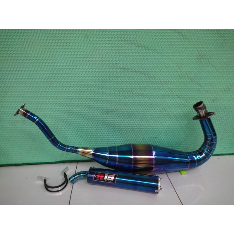 KNALPOT NINJA R RR SS BLUE MOON COBRA ORIGINAL R19