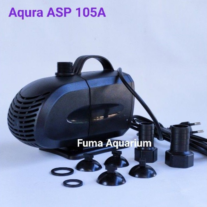 Aqura ASP 105A Pompa Celup Filter Kolam Aquarium Hidroponik Power Head Submersible Pump