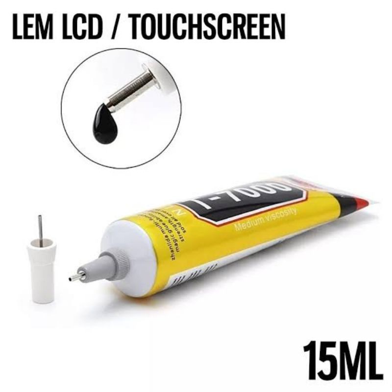 LEM LCD/LEM TOUCHSCREEN/LEM SERBAGUNA T7000 BLACK 15ML