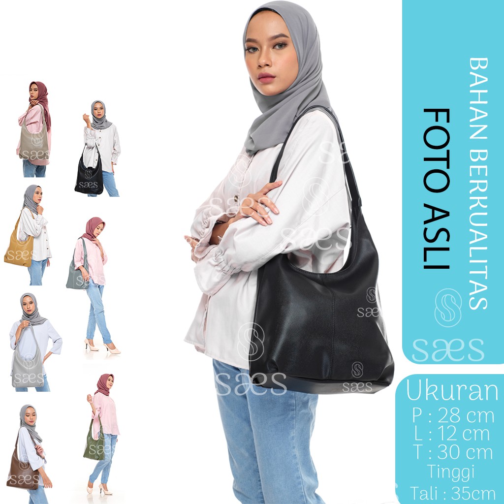 hobo bag grey TAS SELEMPANG WANITA AZALEA / TOTE BAG Stylish saes Murah Akasia saes store 007