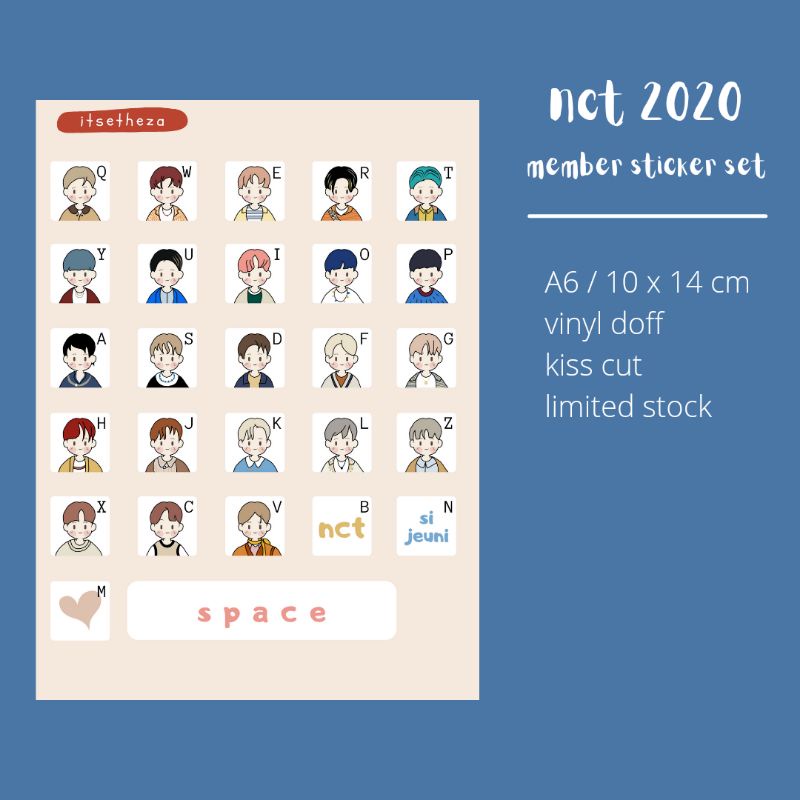 STICKER KEYBOARD NCT 2020