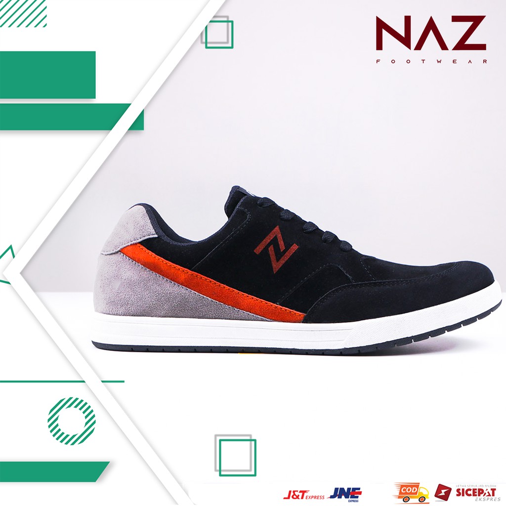 NAZ Footwear | Colan Black | SNEAKERS | Sepatu pria |