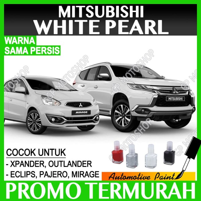 Mitsubishi White Pearl Cat Oles Penghilang Baret Mobil Putih Mutiara