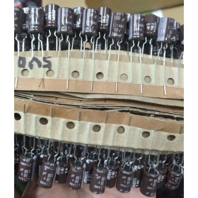 Elco 100uf 50v renteng original Harga 10biji