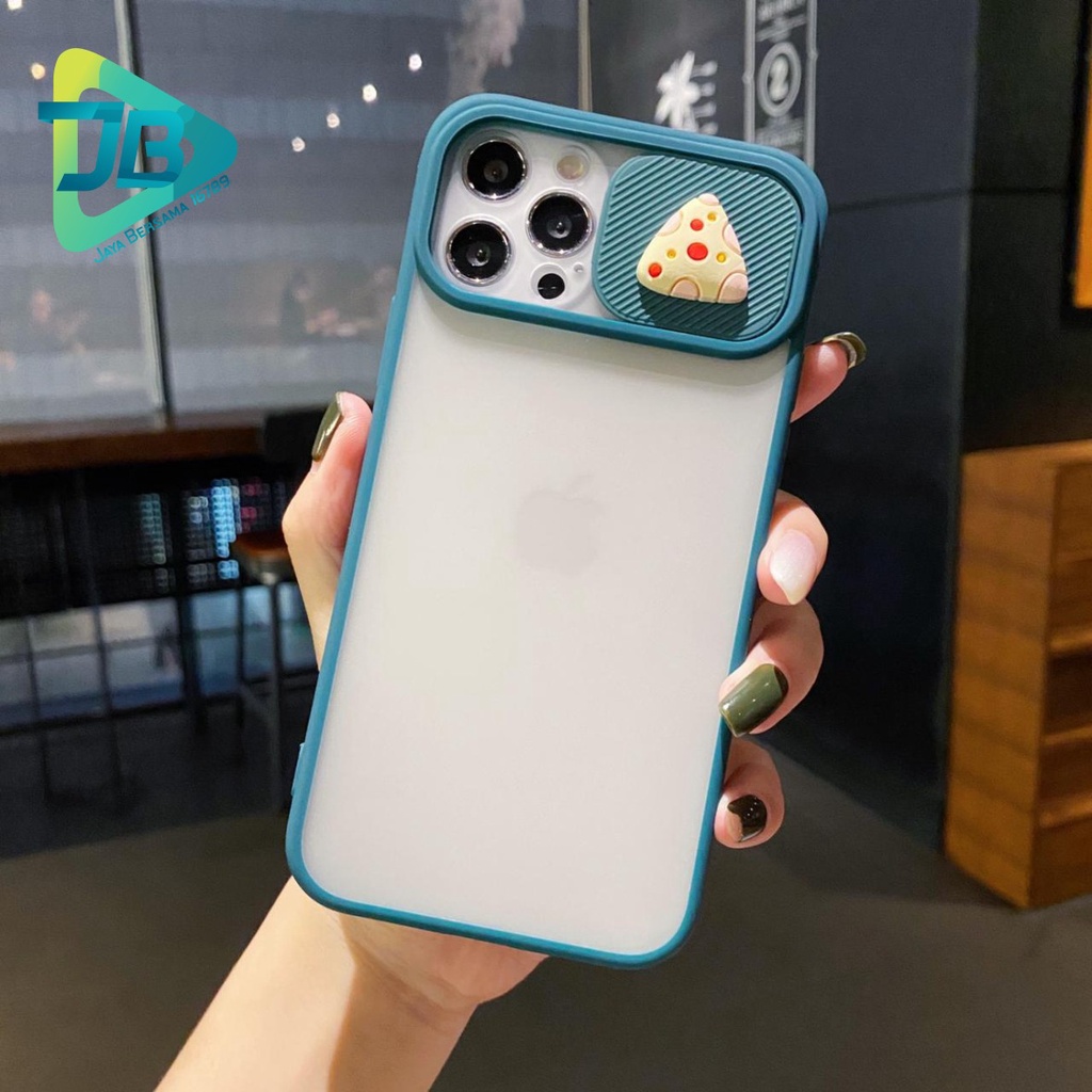 SOFTCASE SLIDE PELINDUNG KAMERA CHEESE 3D IPHONE 6 6+ 7 7+ 8 8+ SE 2020 X XR XS MAX 11 12 13 MINI PRO MAX JB5093