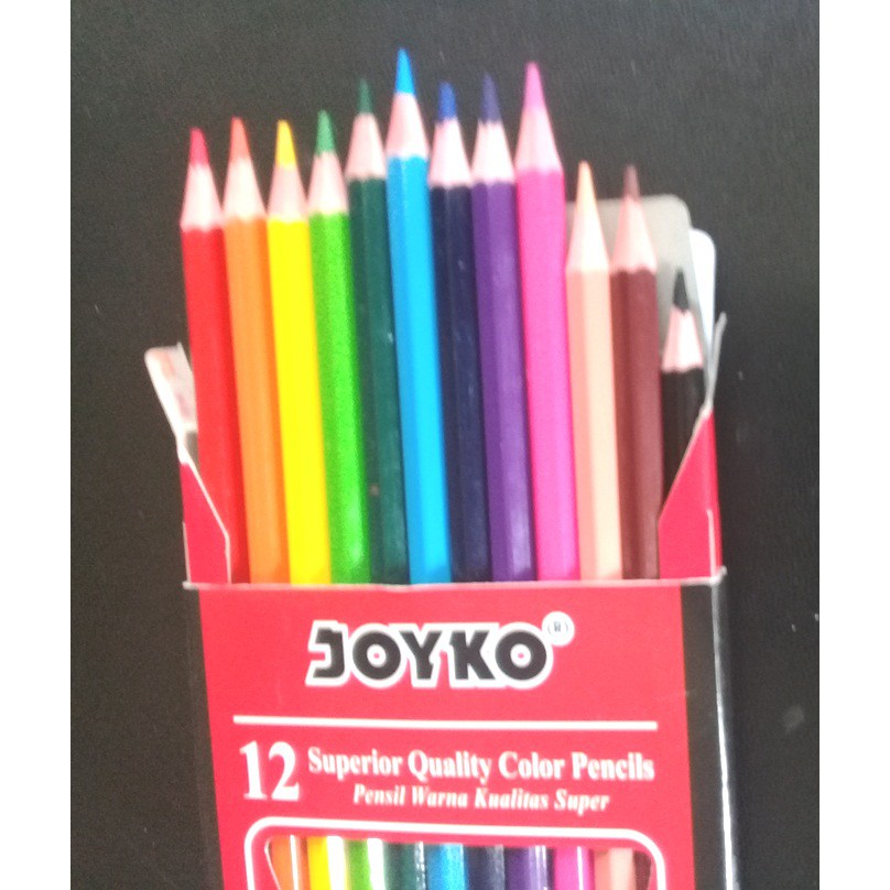 

Pensil Warna 12 Superior Quality Color Pencils Joyko