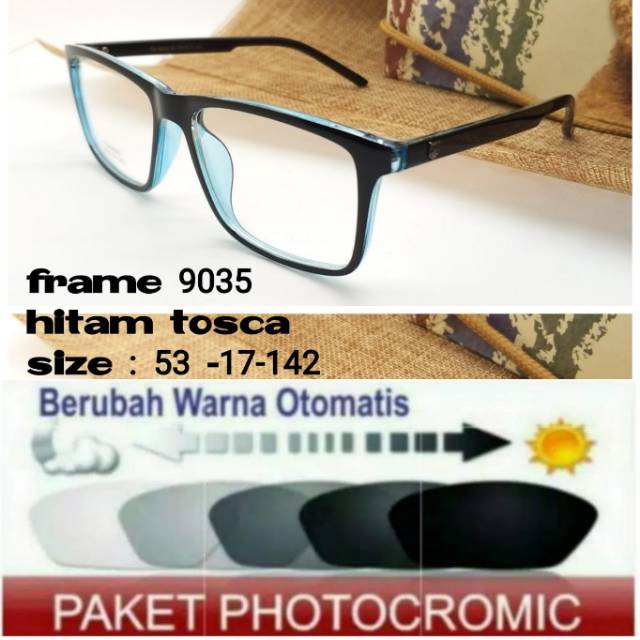 Frame Kacamata Terbaru Anti Radiasi PHOTOCROMIC Minus Plus Anti UV Kaca mata Trendy